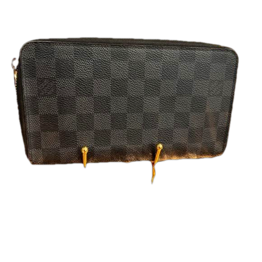 💯 Authentic LOUIS VUITTON Damier Graphite Zippy Organizer Long Wallet